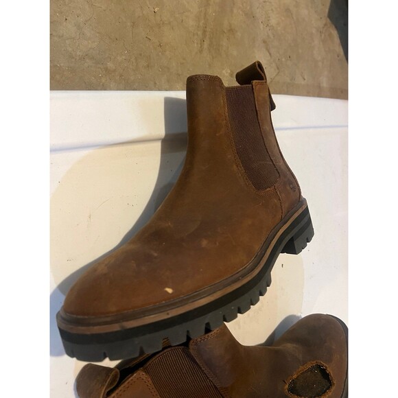 Timberland Women’s Boots Fall Fashion Timberland Chelsea Platform Ankle Booties - Picture 2 of 4